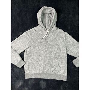 Old Navy Classic Gray Cotton Blend Pullover Hoodie‎ Sweatshirt Basic Essential L